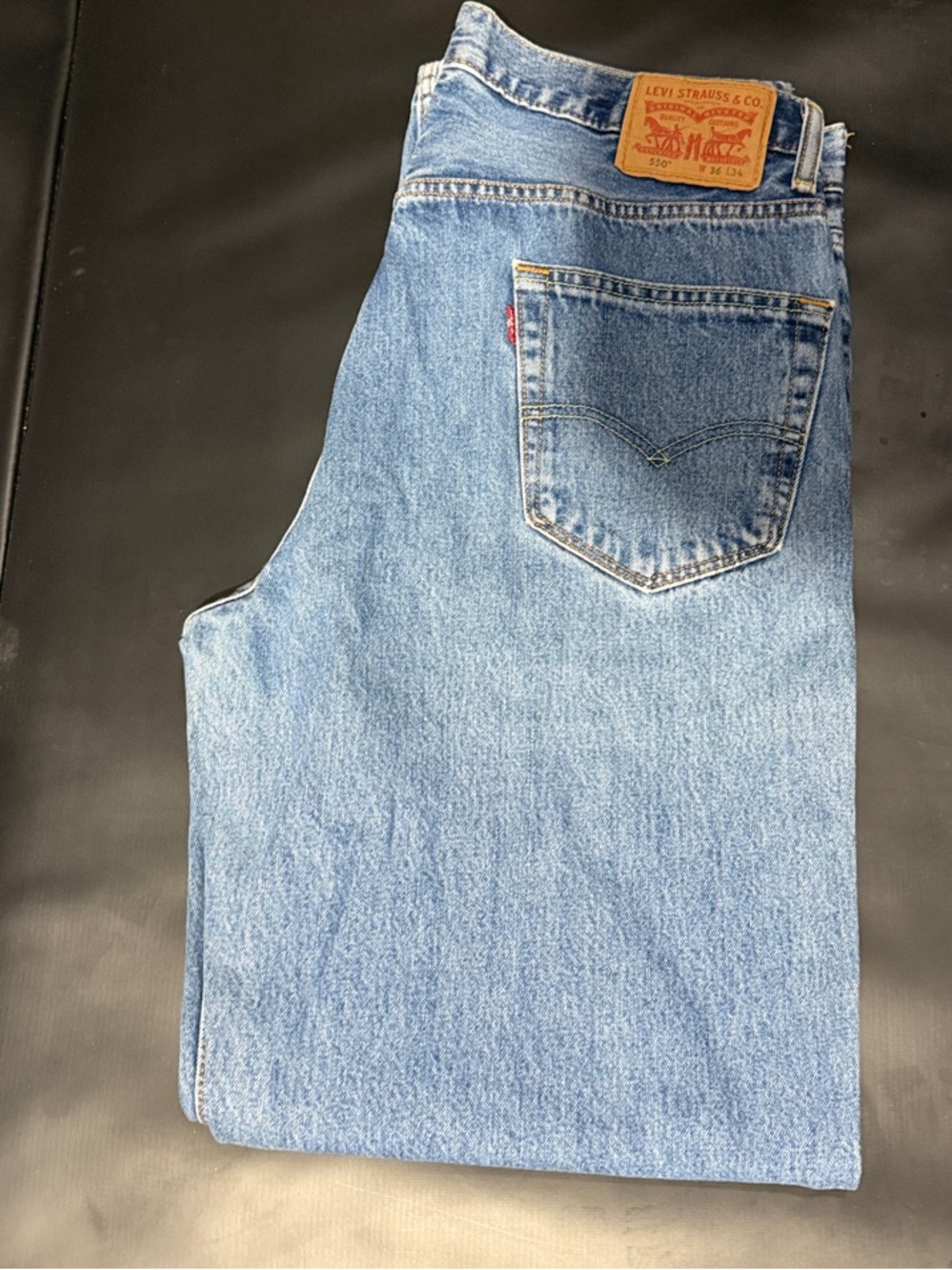 Levi's Men's Straight Fit Denim Jeans - Medium Blue